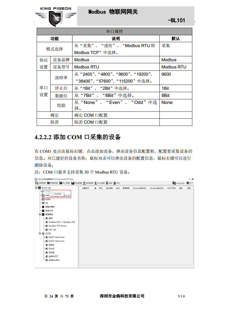 Modbus转MQTT网关图片