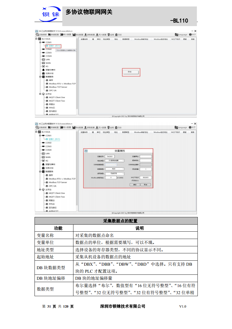 多协议物联网网关 BL110图片