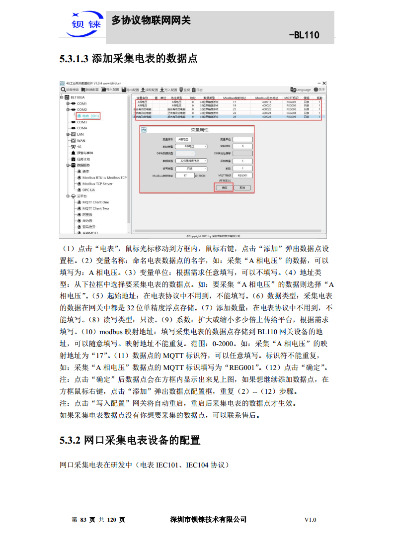 多协议物联网网关 BL110图片
