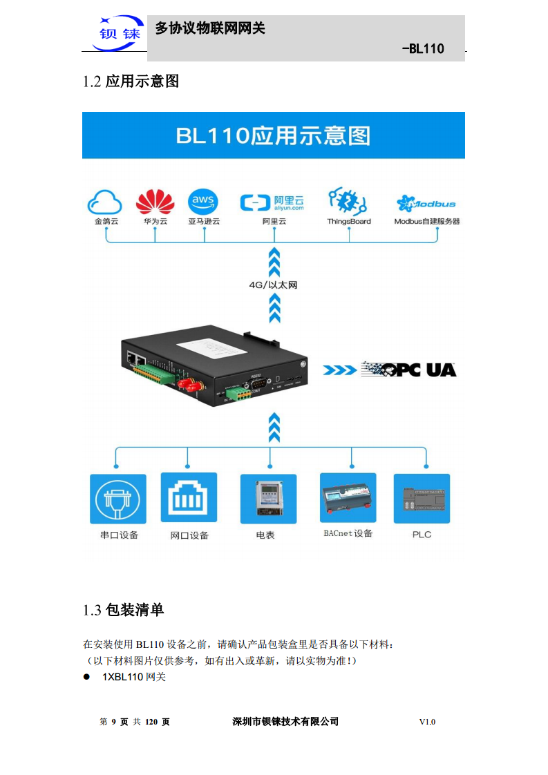 多协议物联网网关 BL110图片