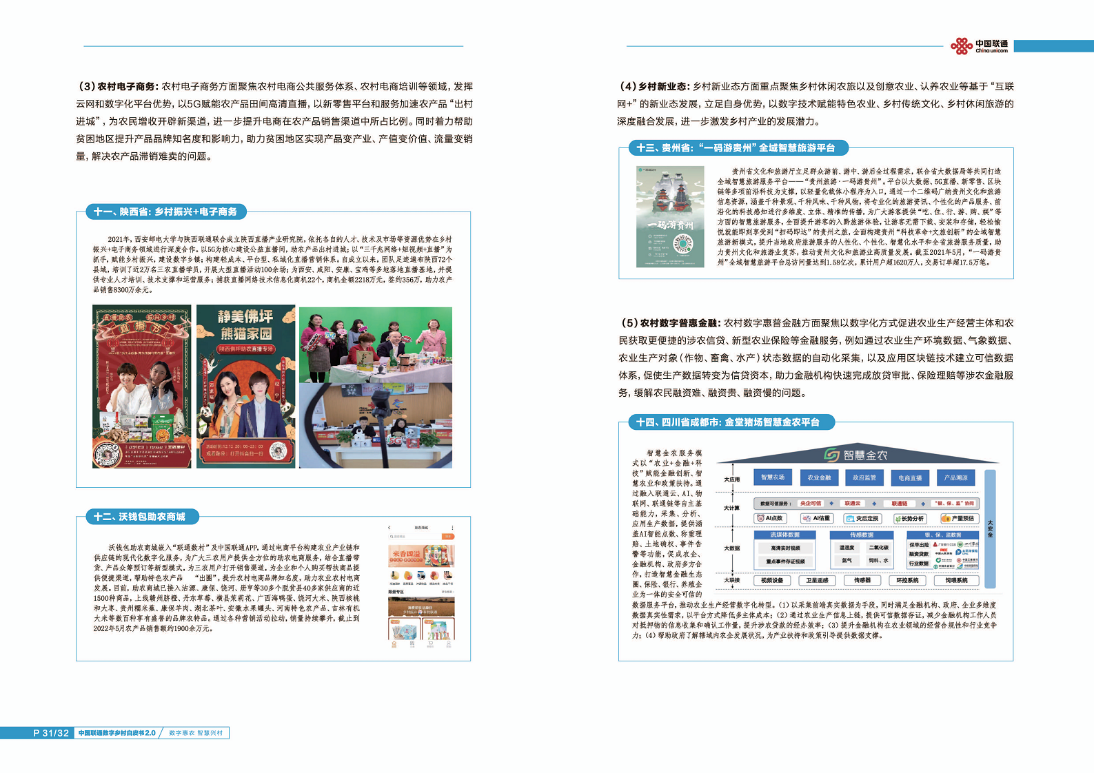 中国联通数字乡村白皮书2.0:数字惠农智慧兴村图片