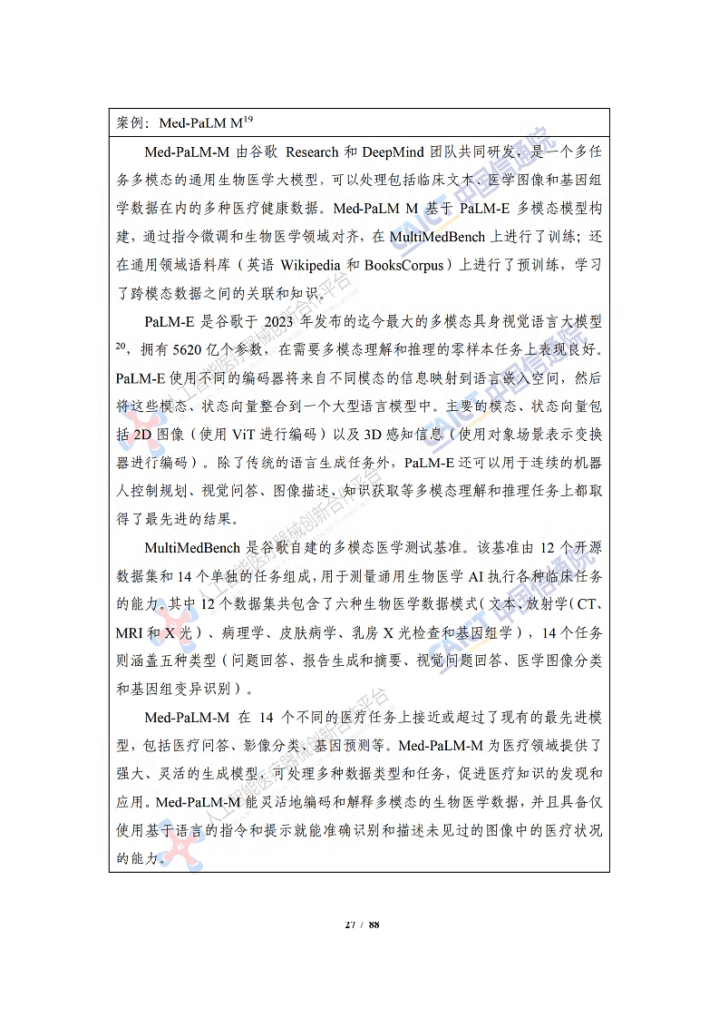 人工智能大模型赋能医疗健康产业白皮书（2023）图片