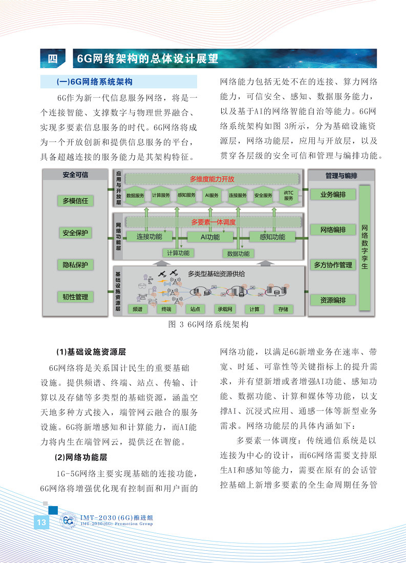 6G网络架构展望白皮书图片
