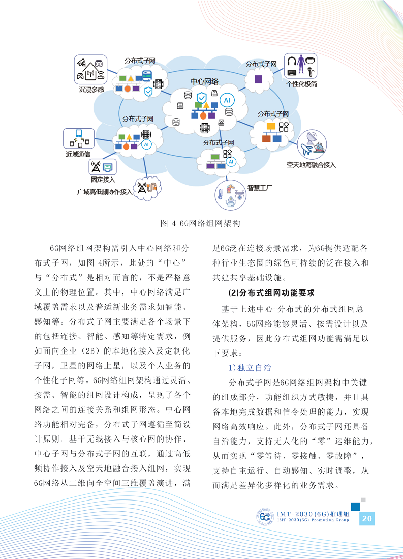 6G网络架构展望白皮书图片