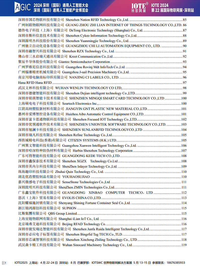 【电子会刊】IOTE物联网展&AGIC人工智能展·深圳站2024图片