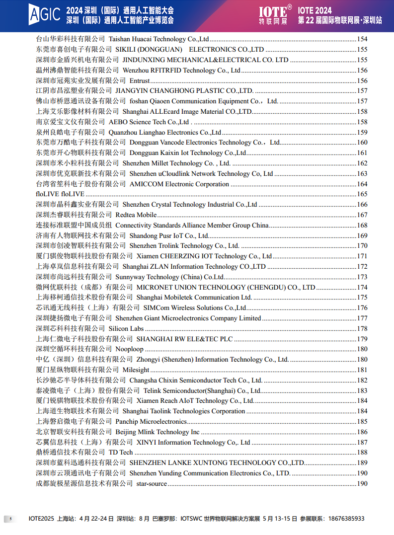 【电子会刊】IOTE物联网展&AGIC人工智能展·深圳站2024图片