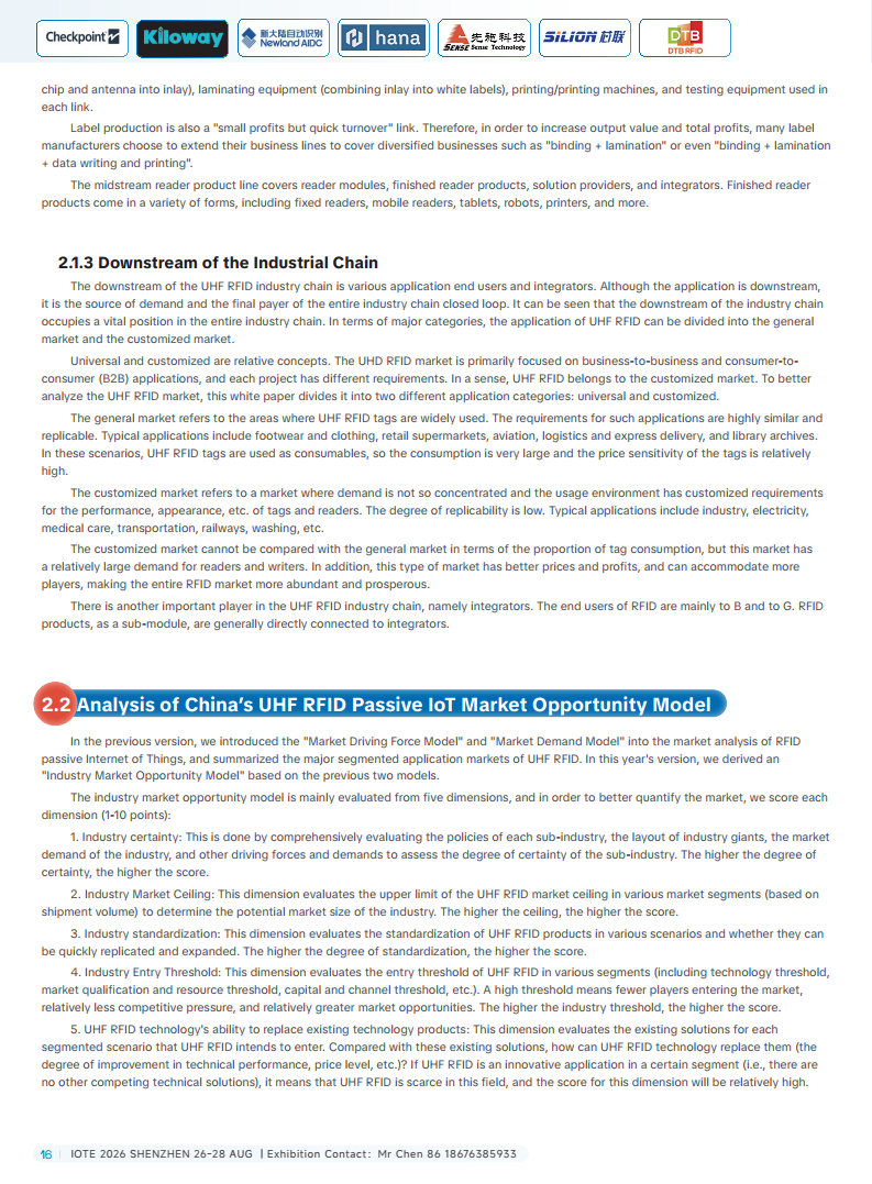 China RFID Passive Internet of Things Industry White Paper图片
