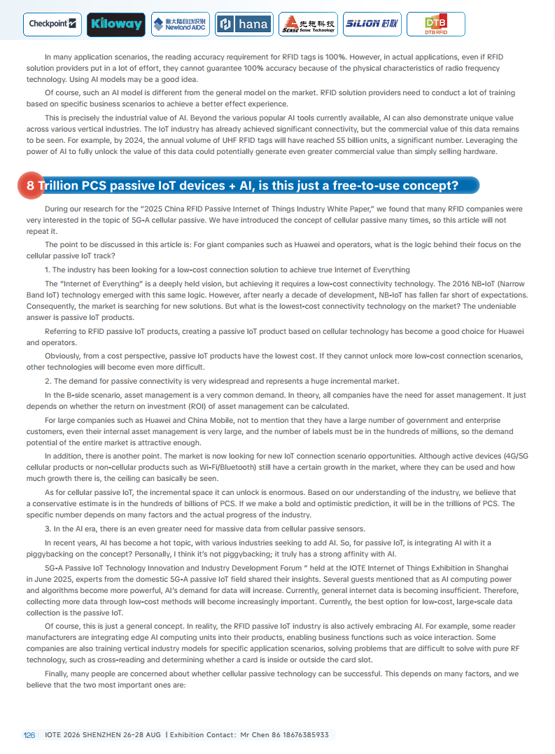 China RFID Passive Internet of Things Industry White PaperͼƬ