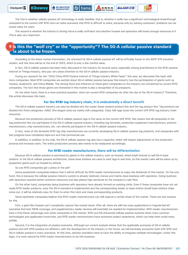 China RFID Passive Internet of Things Industry White PaperͼƬ